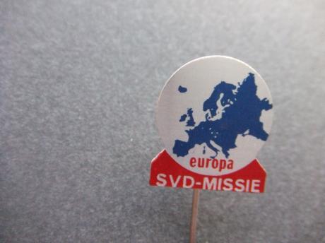 SVD Societas Verbi Divini(Missionarissen van Steyl)Europa gezelschap van het Goddelijke Woord blauw rood
